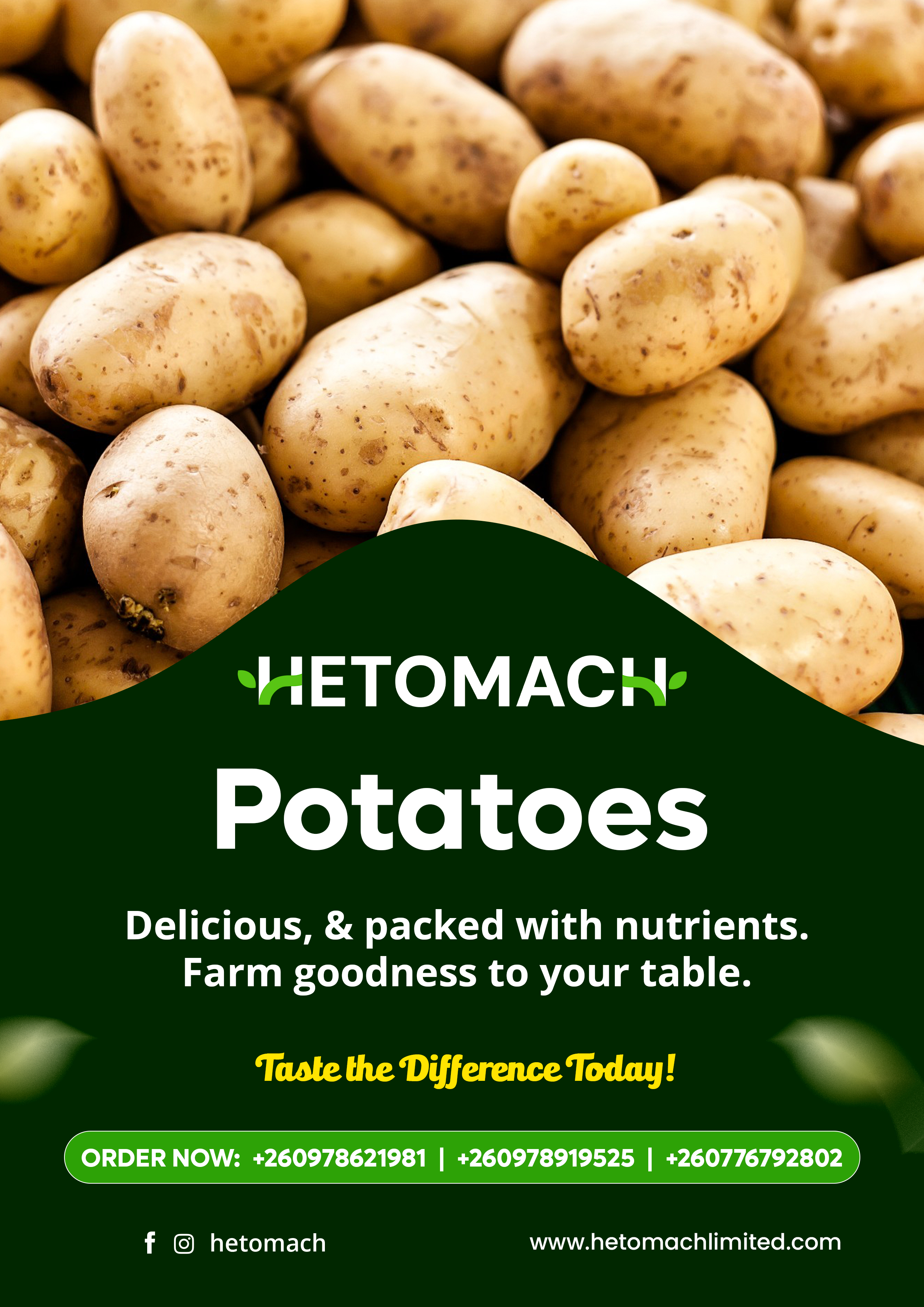 Fresh Potatoes from Hetomach Farms